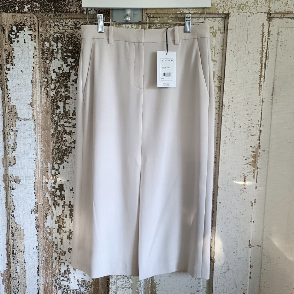 Nwt Theory Admiral Crepe Midi Trouser Skirt In Pu… - image 1